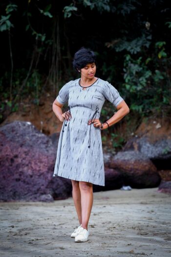 Sustainable Cotton Side Tie Dress