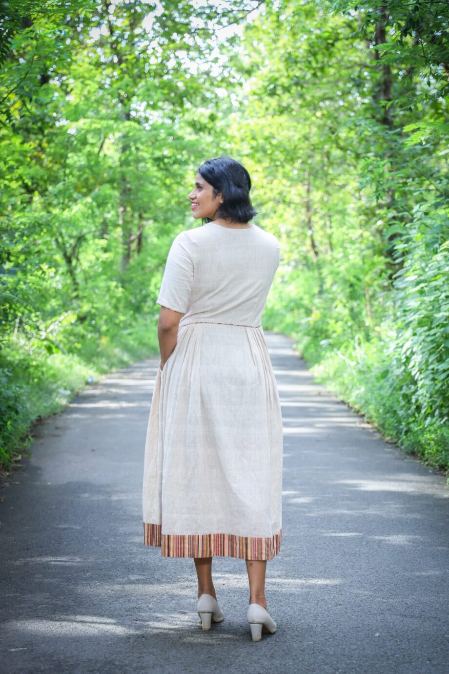 The "Terra Bloom" Midi Dress